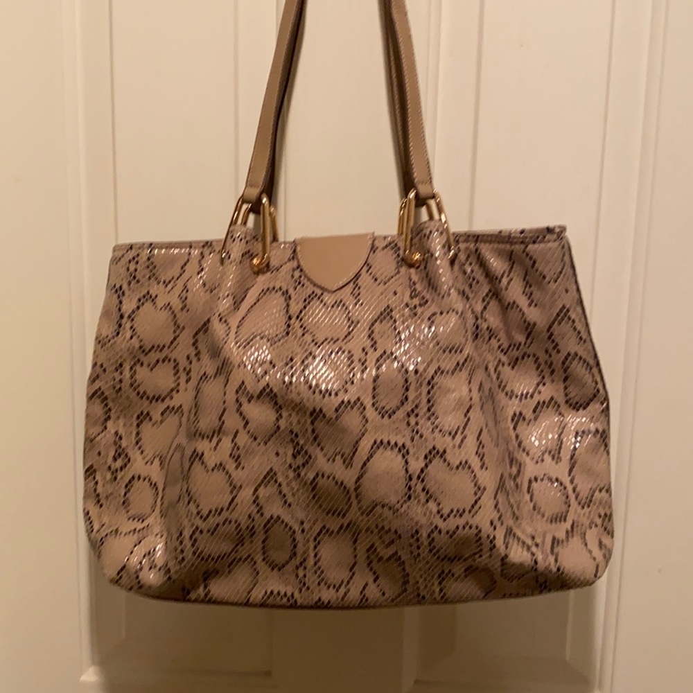 Snake skin print Anne Klein handbag.